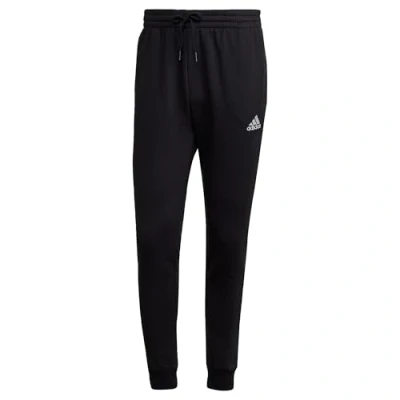 Imagen de adidas Performance Essentials Fleece Regular Tapered Pantalones deportivos, Hombre, Talla: S/S, Black/white