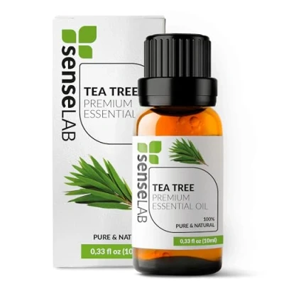 Imagen de SenseLAB Aceite Esencial de Árbol Té 100% Puro Grado Terapéutico para Difusor Aromaterapia y Humidificador el Cuidado del Cabello la Piel (10 ml)