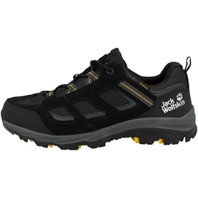 Imagen de Jack Wolfskin Vojo 3 Texapore Low M, Zapatillas Hombre, Negro (Black Burly Yellow Xt), 39.5 EU
