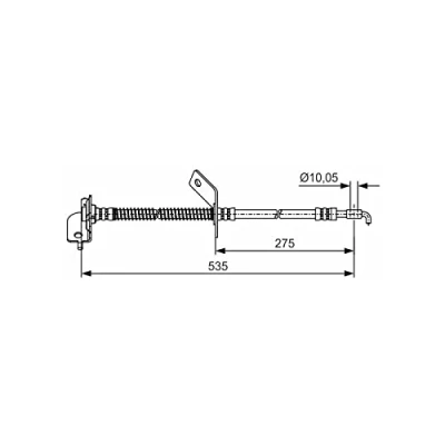 Imagen de BOSCH 1 987 481 414 Latiguillos de Freno 527 M10x1 HYUNDAI: i30 I Hatchback