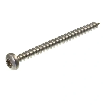 Imagen de SECCARO tornillo para madera aglomerada de cabeza semirredonda, 4 x 50 mm, acero inoxidable V2A, VA A2, con rosca completa, TX/hexagonal interior, 150 unidades