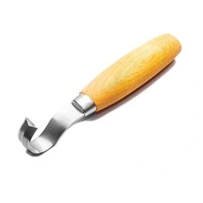 Imagen de Morakniv Carving Hook 162 Cuchillo fijo mixto, mango de abedul natural, hoja: 52 mm