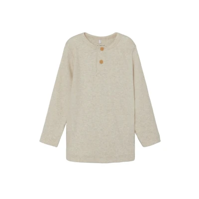 Imagen de Name it KAB NOOS Camiseta de manga larga para niños, Talla: 1 1.5a, Peyote melange