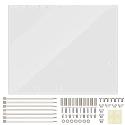 Imagen de Marco de Acrílico para Placa Polilla ATX, Transparente Abierto, Caja Computadora Overlock 4 Mm, Soporte Base Bricolaje, Banco Pruebas PC, Pruebas, Overclocking o Ju
