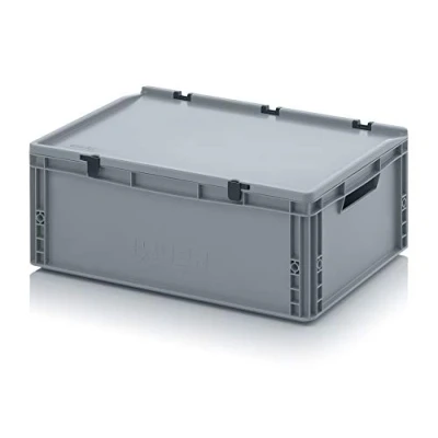 Imagen de Auer Packaging Eurobox ED 64/22 HG 60 x 40 23,5 cm Caja de plástico con tapa bisagra (60 cm)