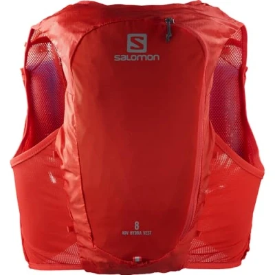 Imagen de Salomon Adv Hydra Vest 8 Chaleco de Hidratación Trail Running Senderismo MTB Unisexo, Comodidad y estabilidad, Rápido acceso a la hidratación, Simplicidad, Rojo, XL