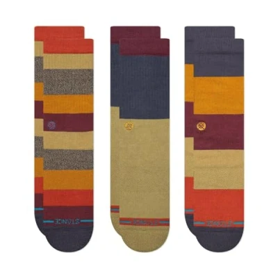 Imagen de Stance Cabin Fever CREW Unisex 3 PACK Calcetines multicoloured, Talla: 38 42, Multi coloured