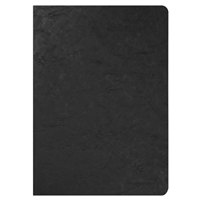 Imagen de Clairefontaine, 733001C, Libreta grapada negra, Age Bag, A4 (21x29.7 cm), 96 paginas lisas y blancas, Papel de 90 gr, Cubierta cartulina lustrada