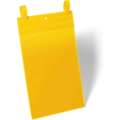 Imagen de Durable 175004 bolsa de malla con solapas A4 verticales, paquete 50 piezas, amarillo