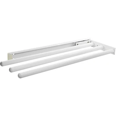 Imagen de OBF Grimme Pluto 03 0358 10 Soporte para paños de Cocina (3 Brazos, 444 mm, Aluminio, mm Largo), Color Blanco