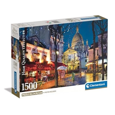 Imagen de Clementoni Collection Paris Montmartre Puzzle De 1500 Piezas Relajante, Rompecabezas Adultos, Entretenimento, 31709, Color