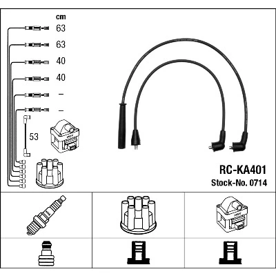 Imagen de NGK 0714 Juego de Cables Encendido 5
