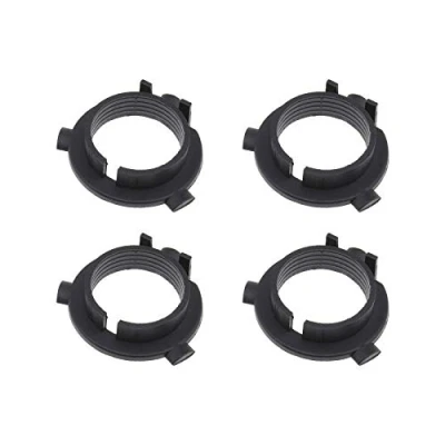 Imagen de EMSea 4pcs Bombillas de Faros LED H7 para Coche Adaptador Enchufe Clips Retención Color Negro Compatible con KIA K3 K4 K5 Hyundai Coupe