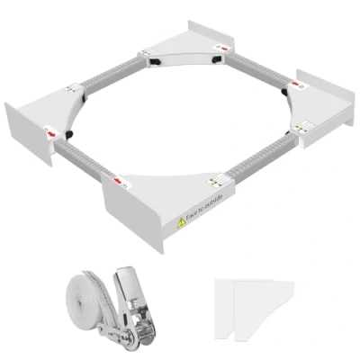 Imagen de NIUXX Kit apilar Lavadora y Secadora, Apilado Universal, Marco Intermedio Universal para con Cuerda de Trinquete, tamaño ajustable (46 66 cm)