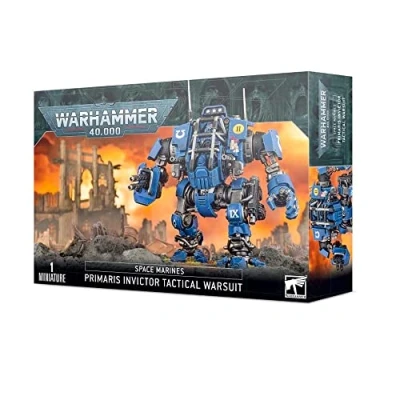 Imagen de Games Workshop Warhammer 40k Space Marine Primaris Invictor Tactical Warsuit 48 98, Color Negro