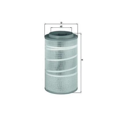 Imagen de MAHLE ORIGINAL LX 1457 Filtro de aire 475,0 267,0 Cartucho filtrante DAF: CF 85, 75