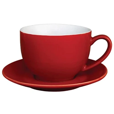 Imagen de Olympia gk076 café taza de café, 340 ml, 12 oz, rojo (Pack 12)
