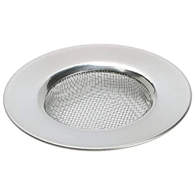 Imagen de Filtro de fregadero para ducha Recogedor pelo con orificio enchufe Se adapta a desagües baño o cocina drenaje malla acero inoxidable TRIXES
