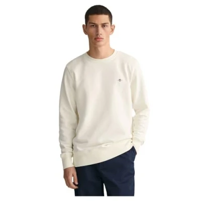 Imagen de GANT Shield C NECK Sudadera, Hombre, Talla: XS, Eggshell