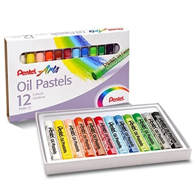 Imagen de Pentel PHN 12 Caja de pasteles aceite, colores surtidos