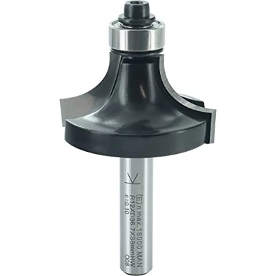 Imagen de ENT 14298 Fresa de redondeo, en carburo, vástago (S) 8 mm, diámetro (D) 36,7 NL 19 R 12 SL 32 con rodamiento bolas