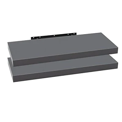Imagen de WOLTU Estanteria Pared, Estante Flotante, Juego de 2 Pared Madera MDF, para salón, Cocina, Pasillo RG9318dgr