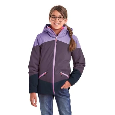 Imagen de Killtec Girl&#039;s Chaqueta outdoor/chaqueta funcional con capucha KOW 195 GRLS JCKT, plum, 140, 38510 000