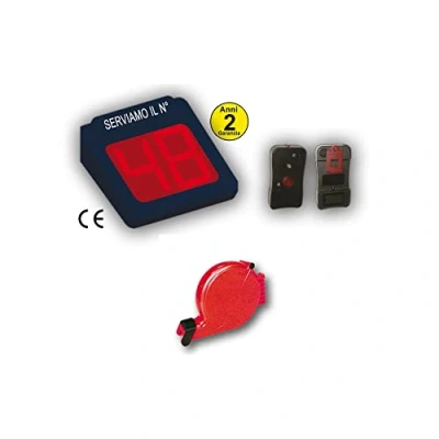 Imagen de Printex 74637 Pantalla con mando a distancia eliminacode, 2 dígitos, negro/rojo