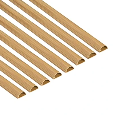 Imagen de D Line Mini Canal Portacables de 8 Metros, Cubierta Cable Autoadhesiva, Solución Gestión Cables, 30mm (Ancho) x 15mm (Alto), Piezas 1 Metro (Multipack metros), Efecto Roble