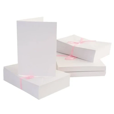 Imagen de Anita&#039;s Blank Cards and Envelopes Paquete de 100 sobres autoadhesivos con tarjetas A6, color blanco