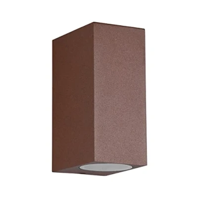Imagen de Trio Lighting Aplique exterior Roya up &amp;downlight angular, óxido