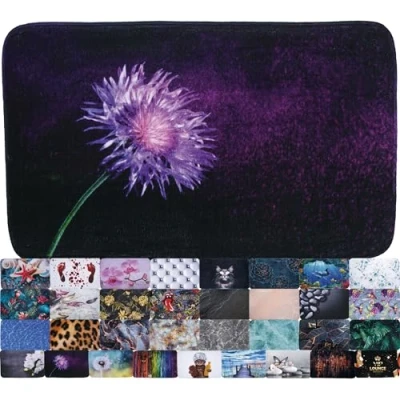 Imagen de Sanilo Alfombra de baño I Gran selección Alfombrillas para el Muy Suave y Antideslizante Se Puede Lavar Seca con rapidez (Purple Dust, 50 x 80 cm)