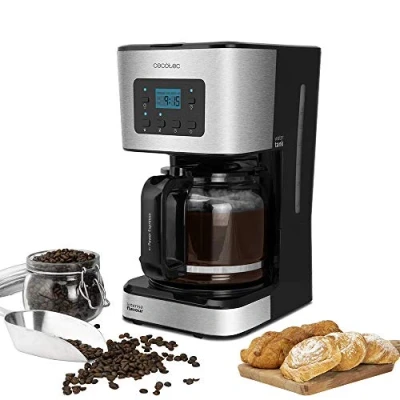 Imagen de Cafetera De Goteo Cecotec Coffee 66 Smart, 950 W, 1.5 l, Hasta 12 tazas, Temporizador 24 h, LCD, Plata