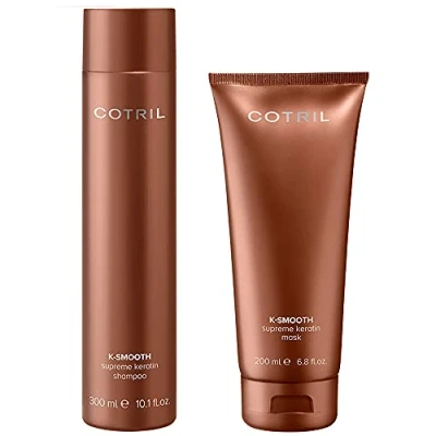 Imagen de Cotril Pack Keratin K Smooth Champú 300 ml + Mascarilla 200
