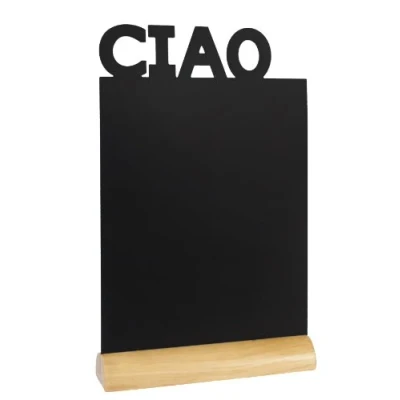 Imagen de Securit Pizarra, diseño con palabra &quot;Ciao&quot;, color negro