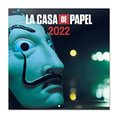 Imagen de Grupo Erik Calendario La casa de papel 2022 pared pared│ mensual merchandising Producto con licencia oficial