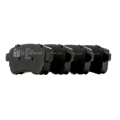 Imagen de FEBI BILSTEIN 16784 juego de pastillas freno Eje trasero excl. contacto avisador desgaste con tornillos RENAULT: Megane IV Berlina
