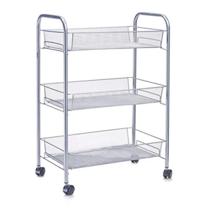 Imagen de Zeller 17720 Carrito con Bandejas, Mesh, Gris, 44x26x62.5 cm