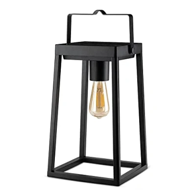 Imagen de Brendz Linterna Solar, IP44 Impermeable, Lampara Solar exterior LED con 3 Modos de Luz, Batería Recargable por USB C, Decoración Jardín, Lámpara Mesa para Exteriores, Farol Tampa
