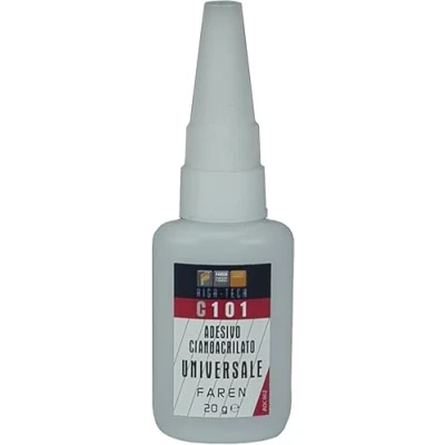 Imagen de Faren C101 Pegamento Instantáneo Cianoacrilato Adhesivo Rápido de Alta Resistencia para Uso Universal (20 g)