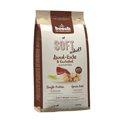 Imagen de bosch HPC SOFT Pato de tierra y patata Alimento semi húmedo para perros adultos todas las razas Monoproteico Sin cereales 1 x kg