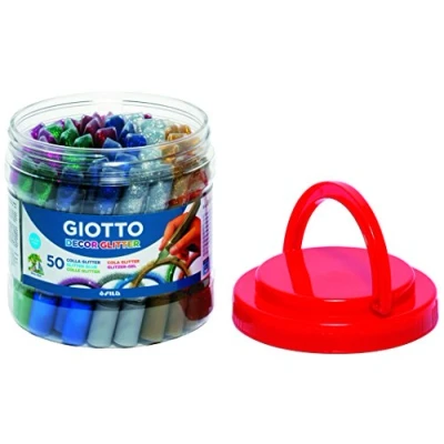 Imagen de Giotto Decor Glitter Glue 10,5 Ml, Bote 50 Uds