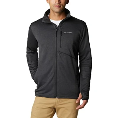 Imagen de Columbia Park View Fleece Full Zip, Chaqueta De Forro Polar Con Cremallera para Hombre, black heather, Talla S