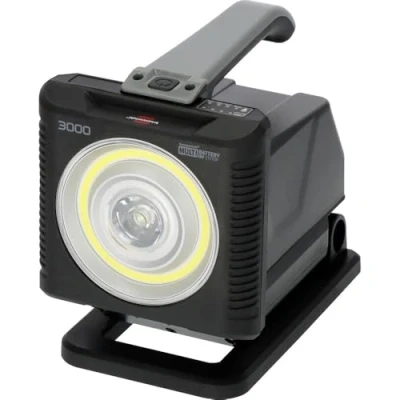 Imagen de Brennenstuhl Professional Multi Battery foco LED HL 3000 de trabajo 1140+2160lm (20W, IP54, compatible con baterías 18V 11 fabricantes diferentes, sin batería, Engineered in Germany)