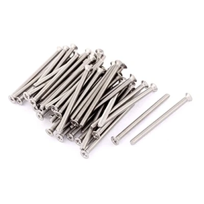 Imagen de sourcing map M 3 x 45 mm tornillo avellanado tornillos Phillips cabeza plana 50 piezas