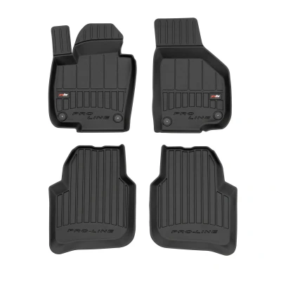 Imagen de FROGUM 3D407428 Juego de alfombrillas suelo Caucho delante y detrás 4 negro Adaptado SKODA: Superb II Hatchback