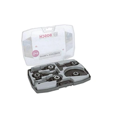 Imagen de Set Bosch Professional con 7 hojas de corte inmersión/hoja sierra segmentada Starlock (para madera y metal, accesorio multicortador)