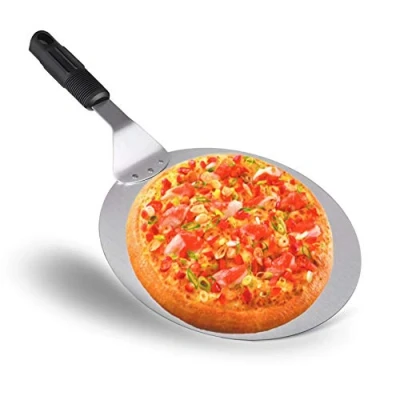 Imagen de OFKPO Pala Pizza Profesional y Tartas, para de Aluminio Inoxidable, Bordes Redondeados