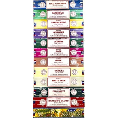 Imagen de Incienso Satya. 12 Aromas Surtidos de 15 Gramos Cada uno