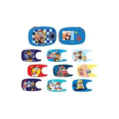 Imagen de Lexibook, D Paw Patrol, Chase y Marchall, Patrulla Canina Cámara de Fotos Digital 5MP, Pantalla LCD, con 10 Adhesivos, función vídeo, Color Azul, DJ070PA